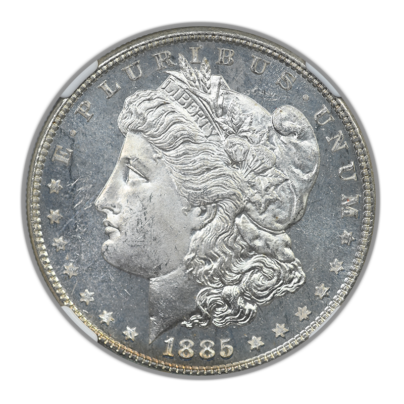 1885 Morgan Dollar $1 NGC MS63DMPL - Deep Mirror Prooflike