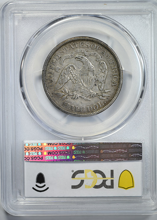 1876-S Liberty Seated Half Dollar 50C PCGS VF25 Reverse Slab