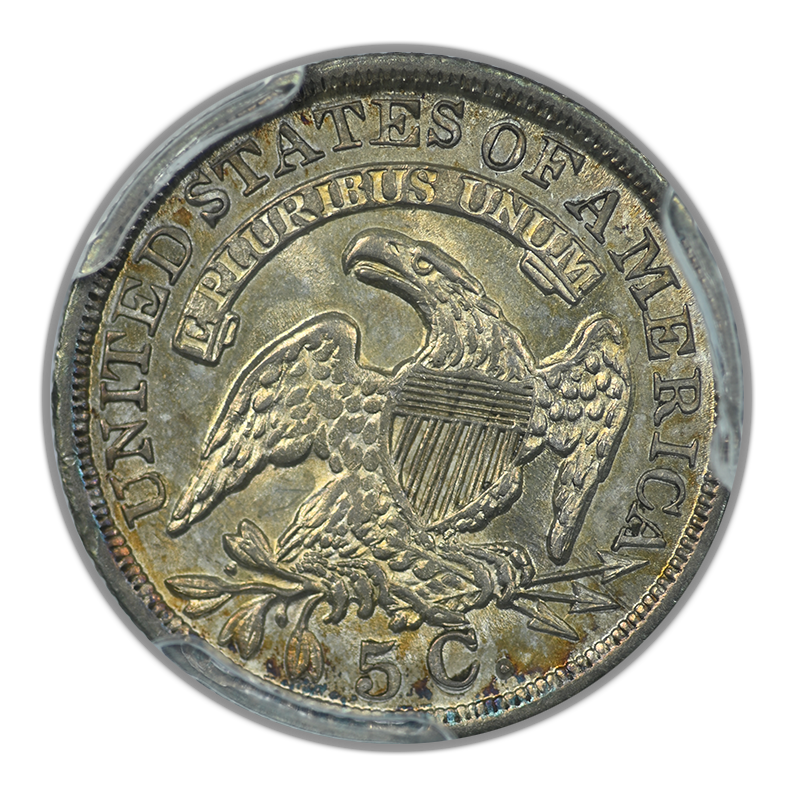 1836 Capped Bust Half Dime H10C PCGS MS63 CAC LM-3 FS-301 3/Inverted 3