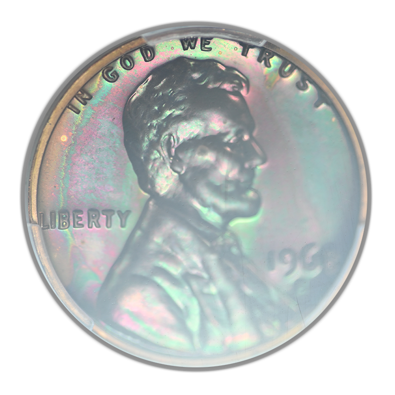 1968-S Proof Lincoln Memorial Cent 1C PCGS PR65BN - TONED!