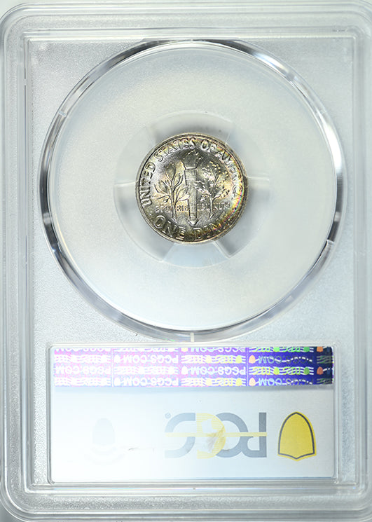 1949 Roosevelt Dime 10C PCGS MS66 - TONED! Reverse Slab