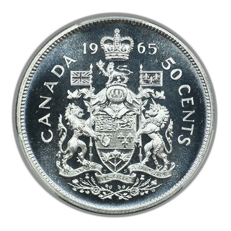 1965 Proof Canada 50C Cents PCGS PL67 CAMEO