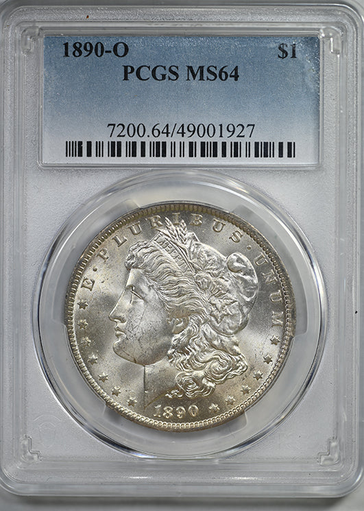 1890-O Morgan Dollar $1 PCGS MS64
