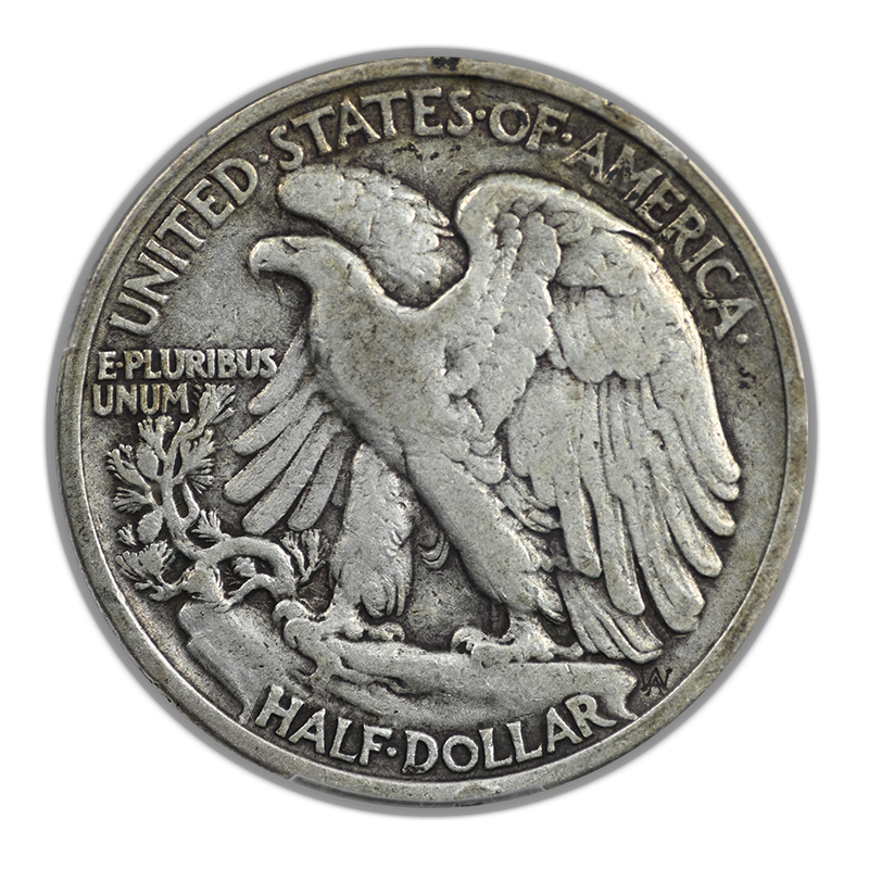 1919 Walking Liberty Half Dollar 50C PCGS VF20 CAC