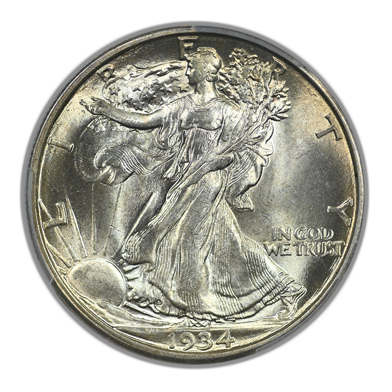 1934-D Walking Liberty Half Dollar 50C PCGS MS66