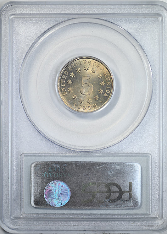 1883 Shield Nickel 5C PCGS MS66 Reverse Slab