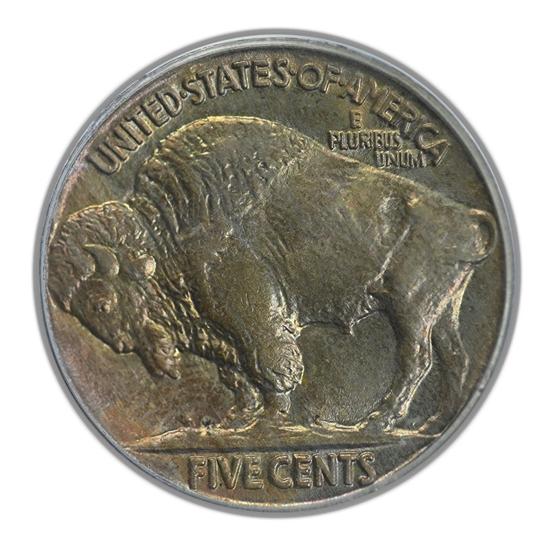 1917 Buffalo Nickel 5C PCGS MS65 Reverse