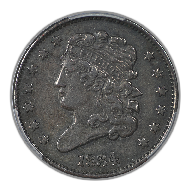 1834 Classic Head Half Cent 1/2C PCGS XF45
