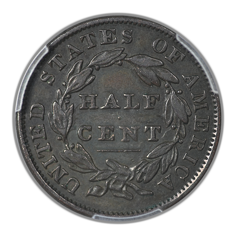 1834 Classic Head Half Cent 1/2C PCGS XF45