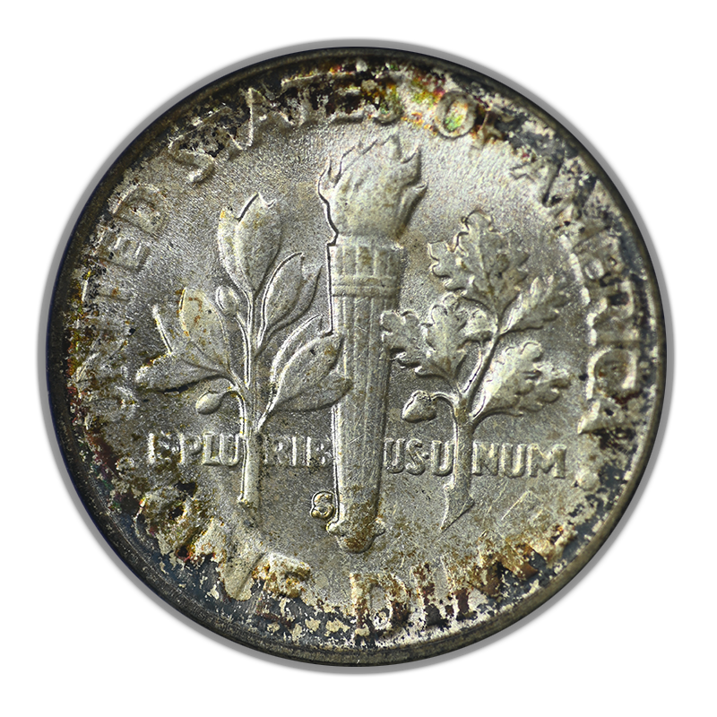 1954-S Roosevelt Dime 10C NGC Fatty MS67