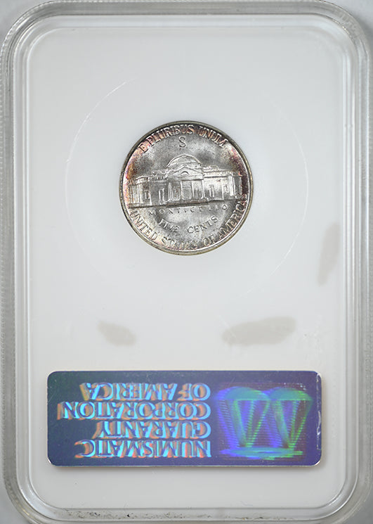 1942-S Jefferson War Nickel 5C NGC Fatty MS67