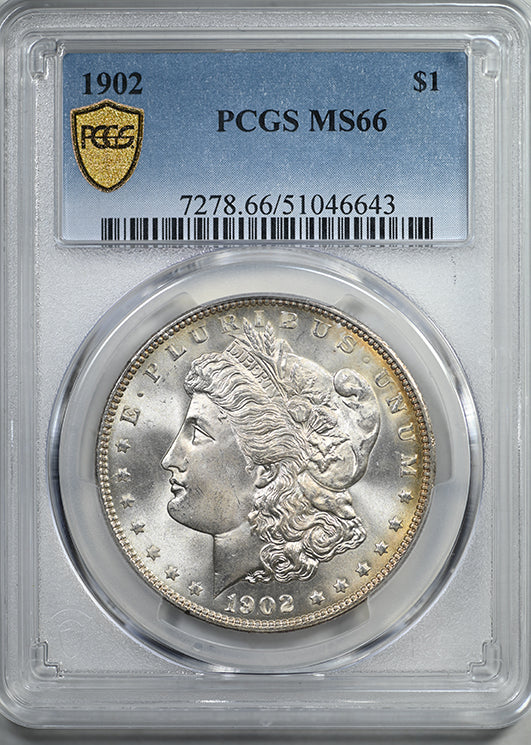 1902 Morgan Dollar $1 PCGS MS66