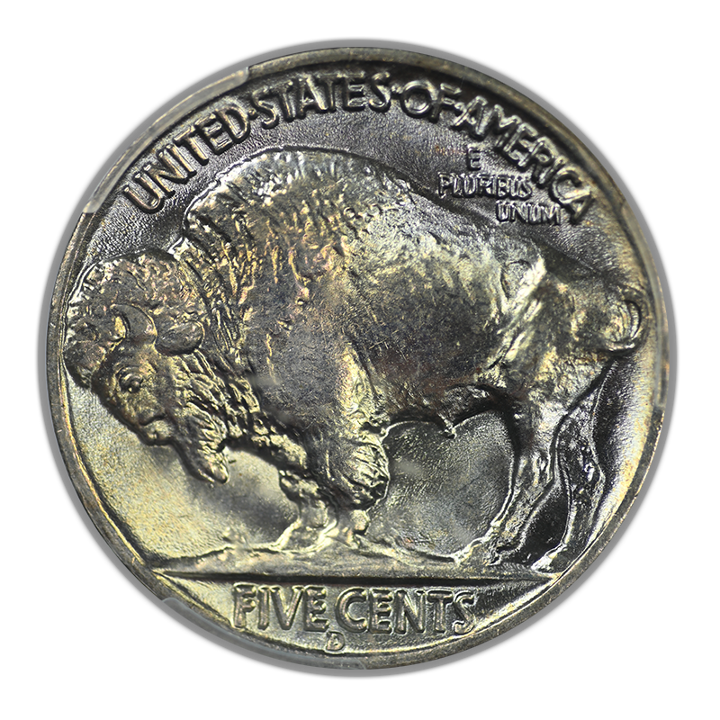 1938-D Buffalo Nickel 5C PCGS MS66 Gold CAC