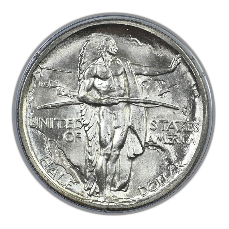 1938-D Oregon Trail Classic Commemorative Half Dollar 50C PCGS Ratter MS65 CAC
