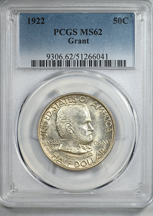 1922 Grant Classic Commemorative Half Dollar 50C PCGS MS62