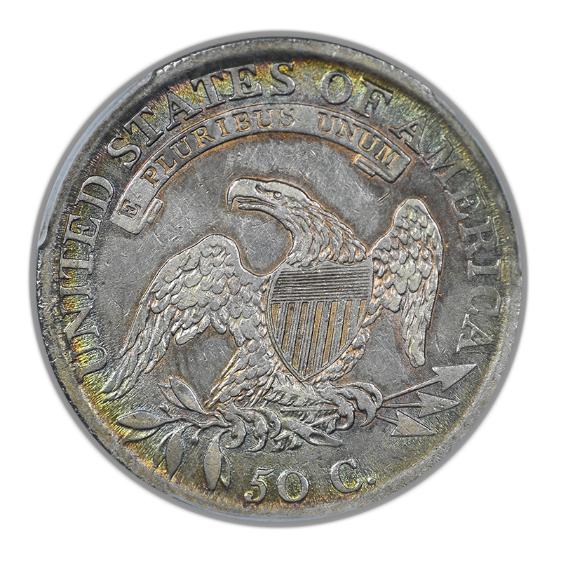 1809 Capped Bust Half Dollar 50C PCGS XF45 III Edge - TONED!