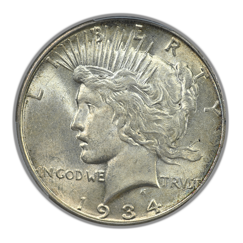 1934-D Peace Dollar $1 PCGS AU58