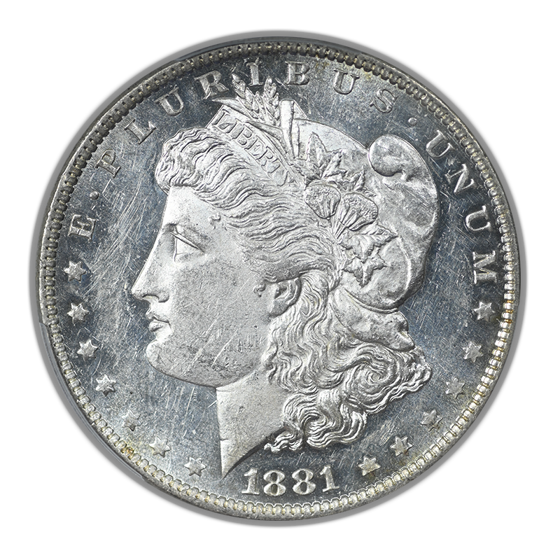 1881-O Morgan Dollar $1 PCGS MS61PL - Prooflike