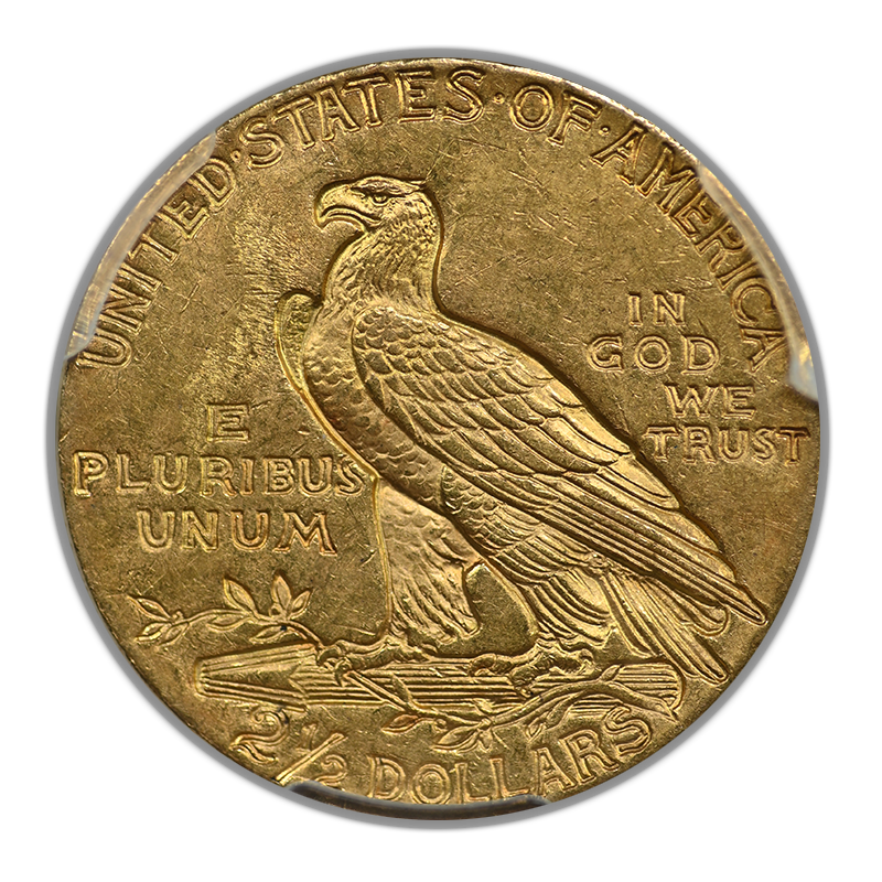 1929 Indian Head Gold Quarter Eagle $2.50 PCGS MS63
