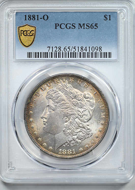 1881-O Morgan Dollar $1 PCGS MS65