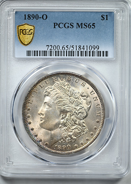 1890-O Morgan Dollar $1 PCGS MS65