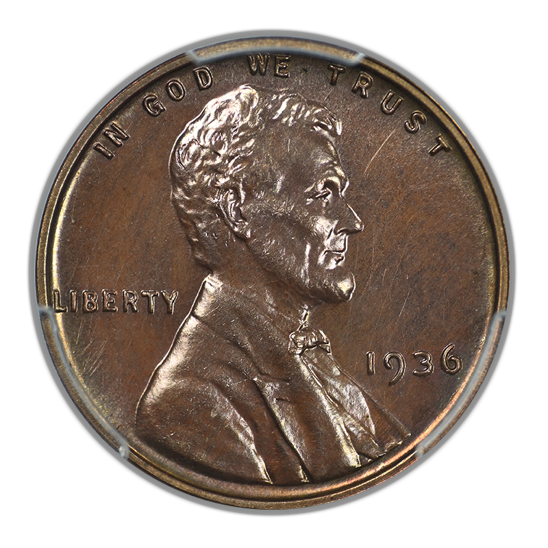 1936 Proof Lincoln Wheat Cent 1C PCGS PR65RB - Brilliant