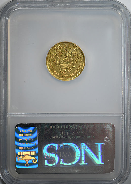 1862 Philippines Gold 2 Pesos G2P NGC NCS VF Details