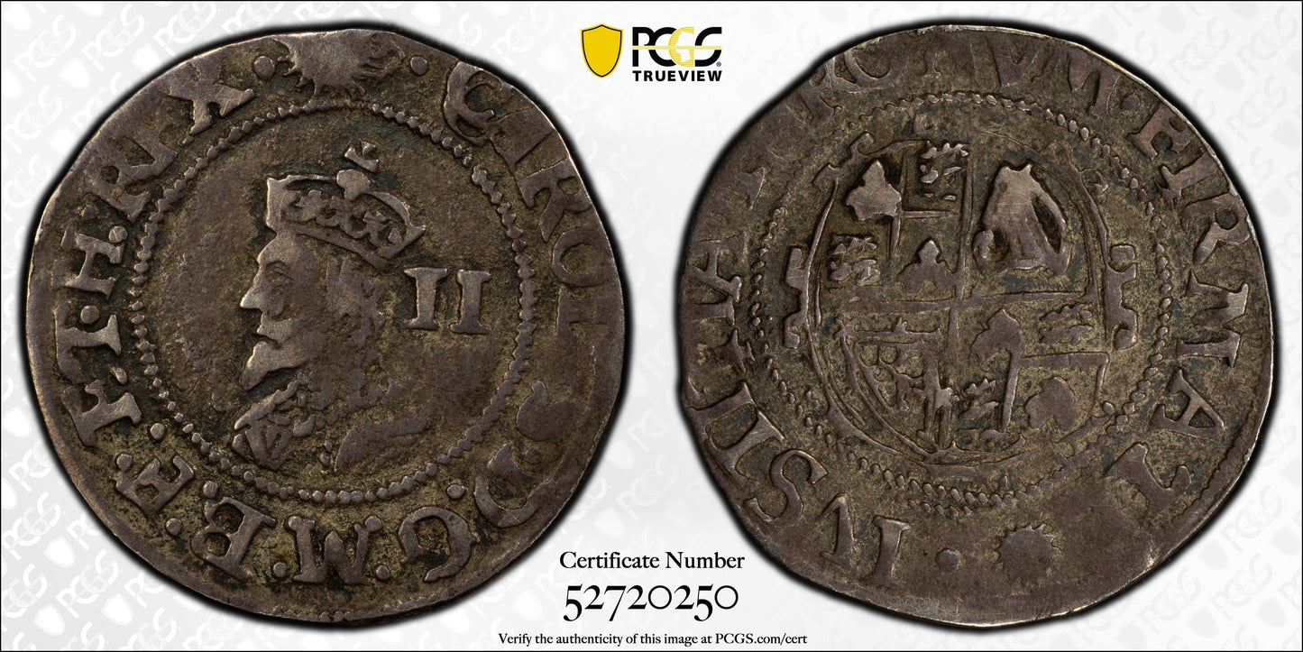 (1645-46) Great Britain 2D Two Pence PCGS VF35 S-2836 Sun