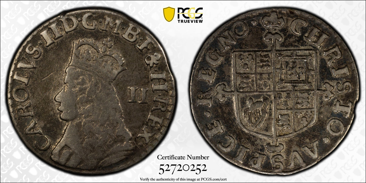 (1660-62) Great Britain 2D Two Pence PCGS VF35 S-3318 Second Issue