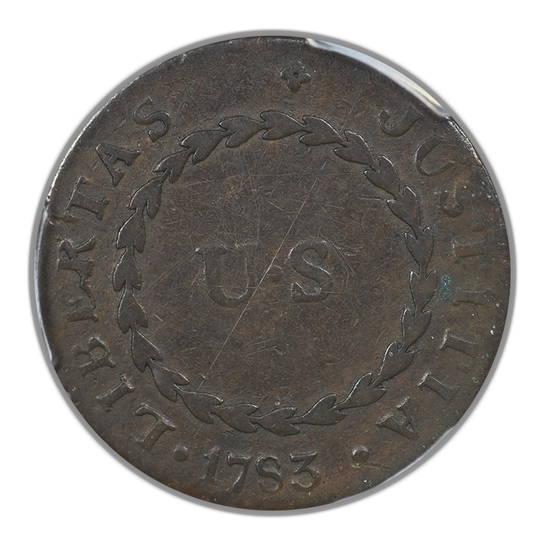 1783 Nova Constellatio Copper Colonial 1/2P Half Penny PCGS VF20 - Blunt Rays