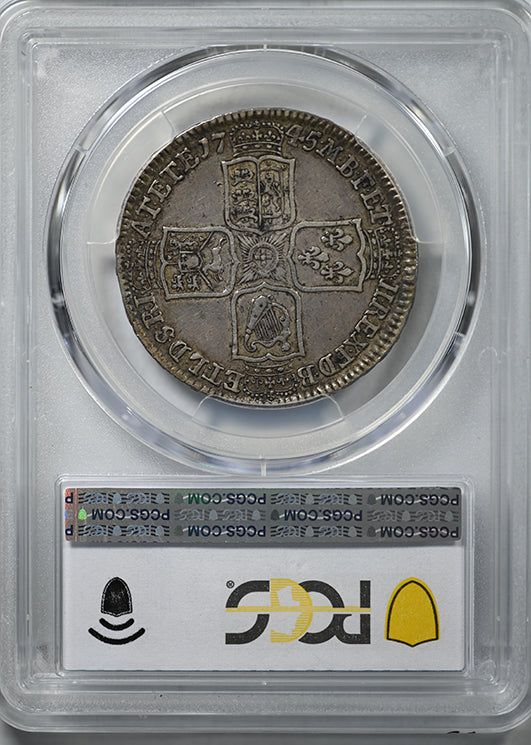 1745 Great Britain 1/2C Half Crown PCGS XF45 S-3695 LIMA