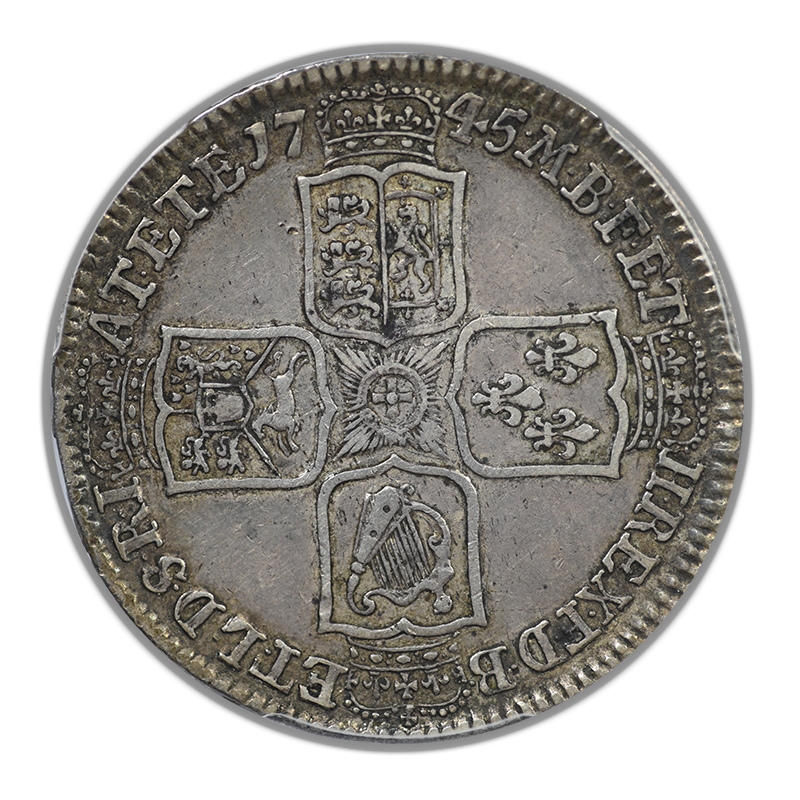 1745 Great Britain 1/2C Half Crown PCGS XF45 S-3695 LIMA
