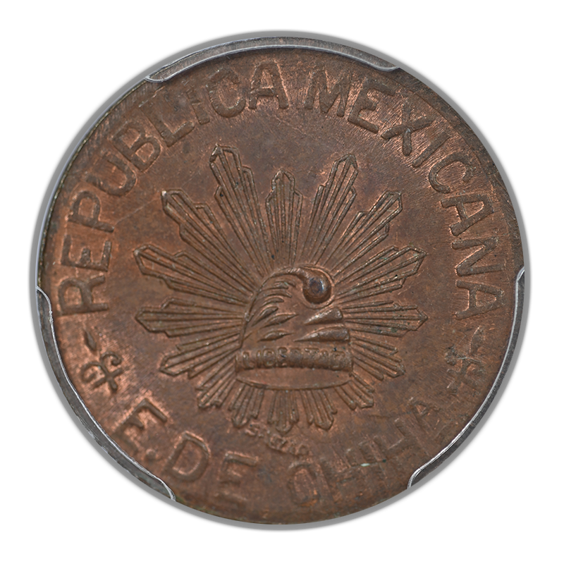 1915 Mexico Chihuahua 5C Centavos PCGS MS64BN KM-613