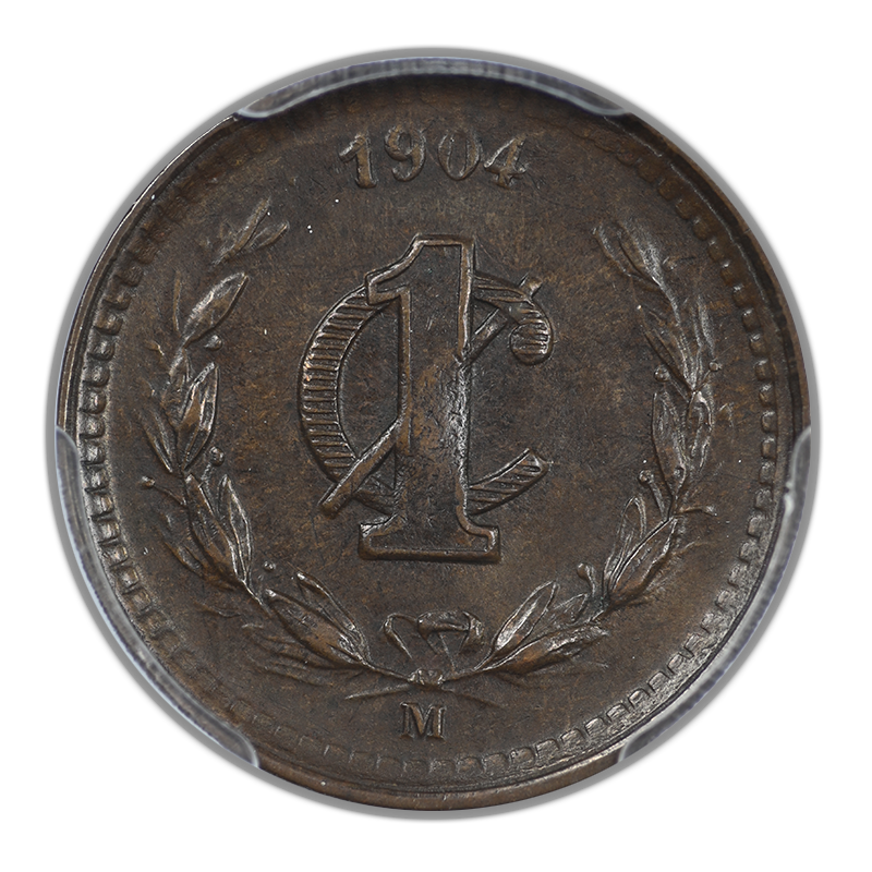 1904-M Mexico 1C Centavo PCGS AU58