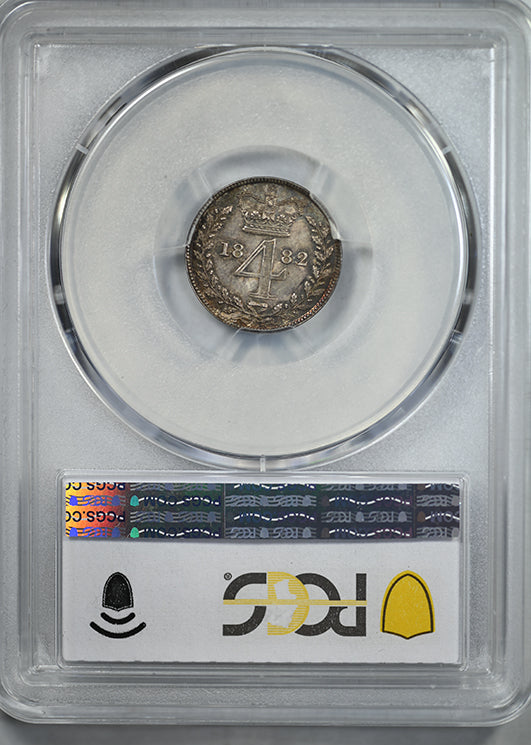 1882 Great Britain 4D Mdy Fourpence Maundy PCGS PL63 - Prooflike