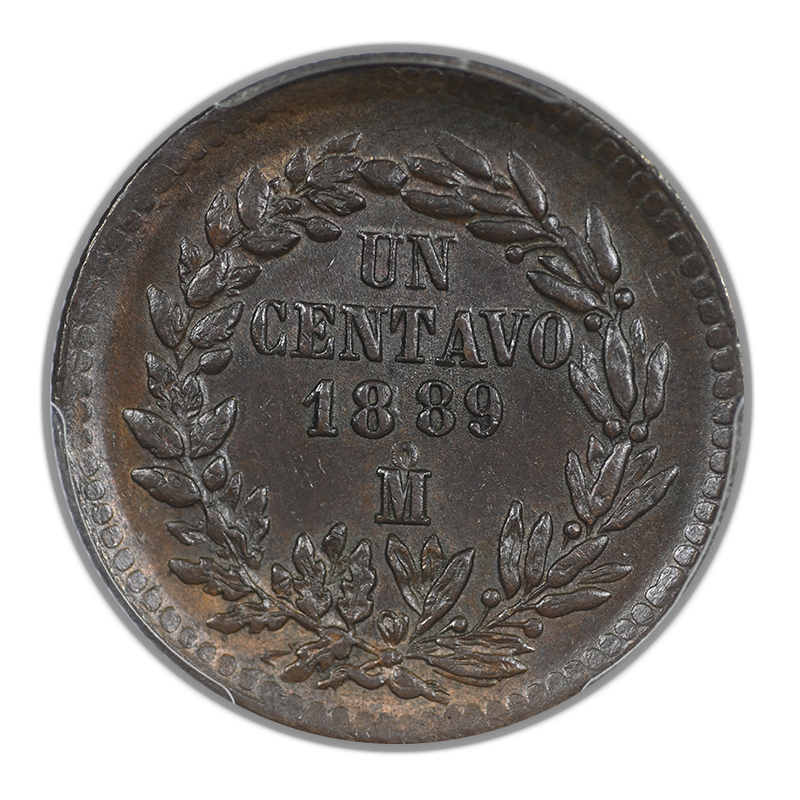 1889-Mo Mexico 1C Centavo PCGS MS63BN