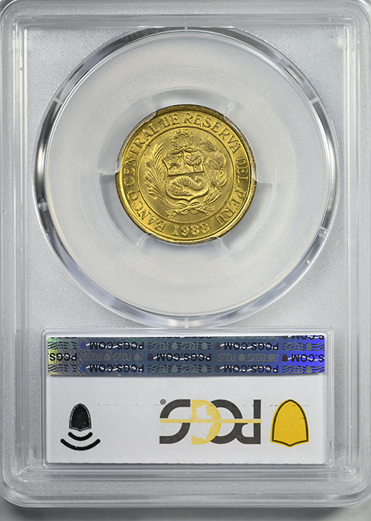 1983-LIMA Peru 5S Sol PCGS MS64 KM-271