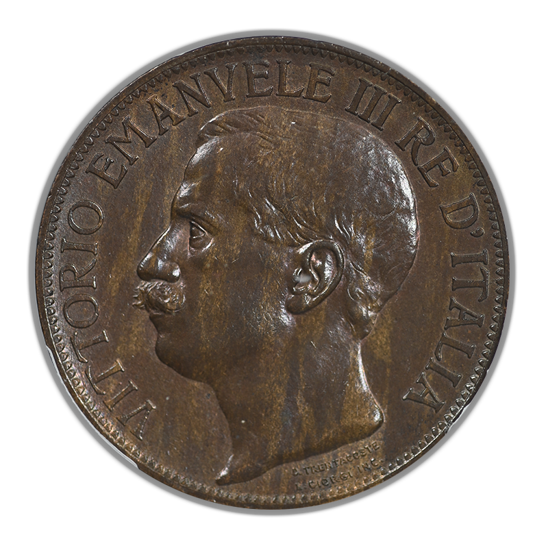 1911-R Italy 10C Centesimi PCGS MS63BN KM-51 50th Anniversary Kingdom
