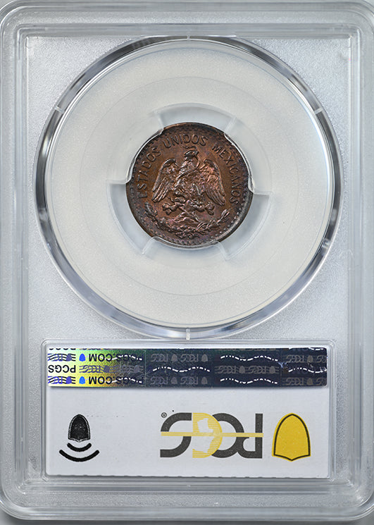 1923-Mo Mexico 1C Centavo PCGS MS65BN - TONED!