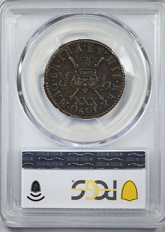 1690 May Ireland 1/2C Half Crown PCGS XF45 S-6580B G. Money