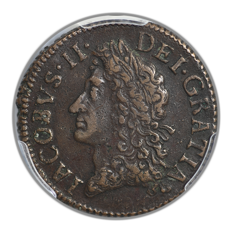 1690 May Ireland 1/2C Half Crown PCGS XF45 S-6580B G. Money