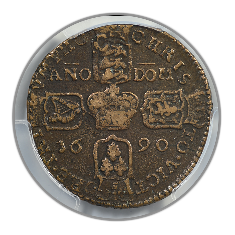 1690 Ireland Crown PCGS VF35 S-6578 G. Money