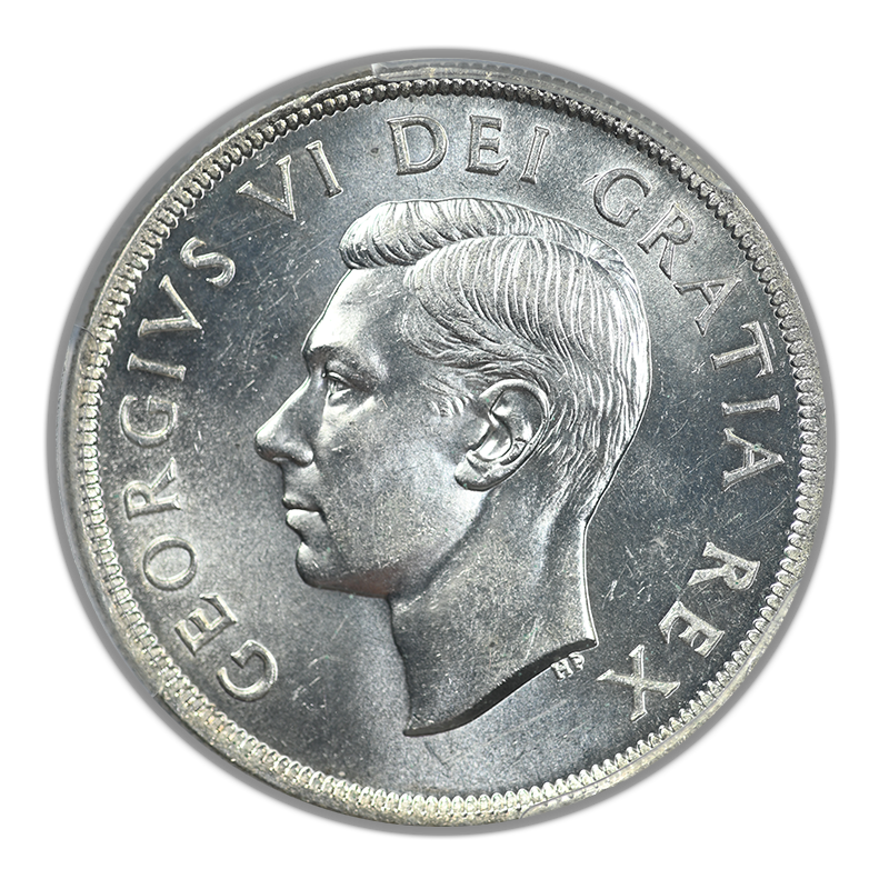 1950 Canada Silver Dollar $1 PCGS MS63