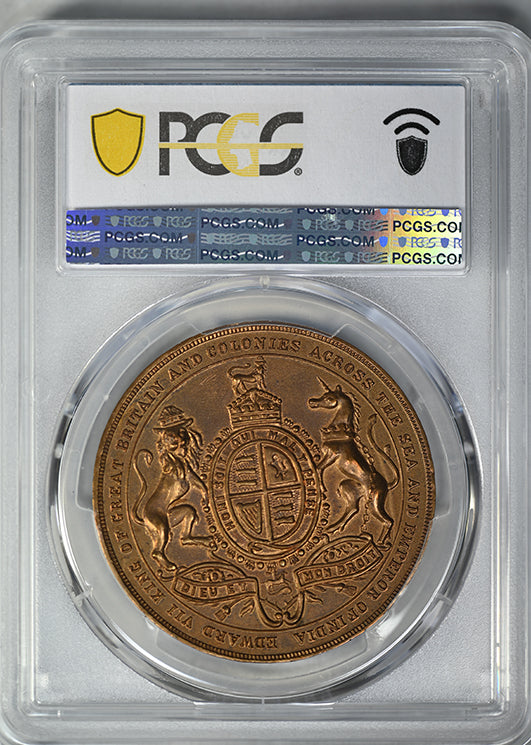 1902 Great Britain Medal PCGS MS63 BHM-3796 Bronzed AE