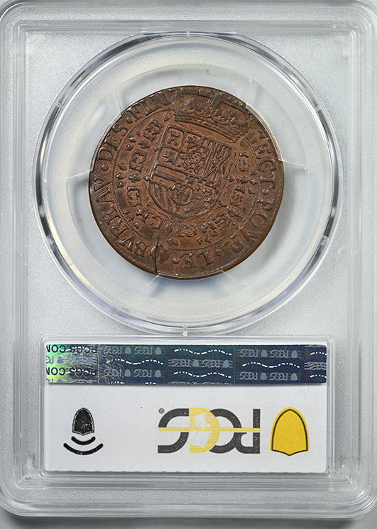 1675 Netherlands Jeton PCGS MS62BN Dugn-4347 Brussels - TOP POP!