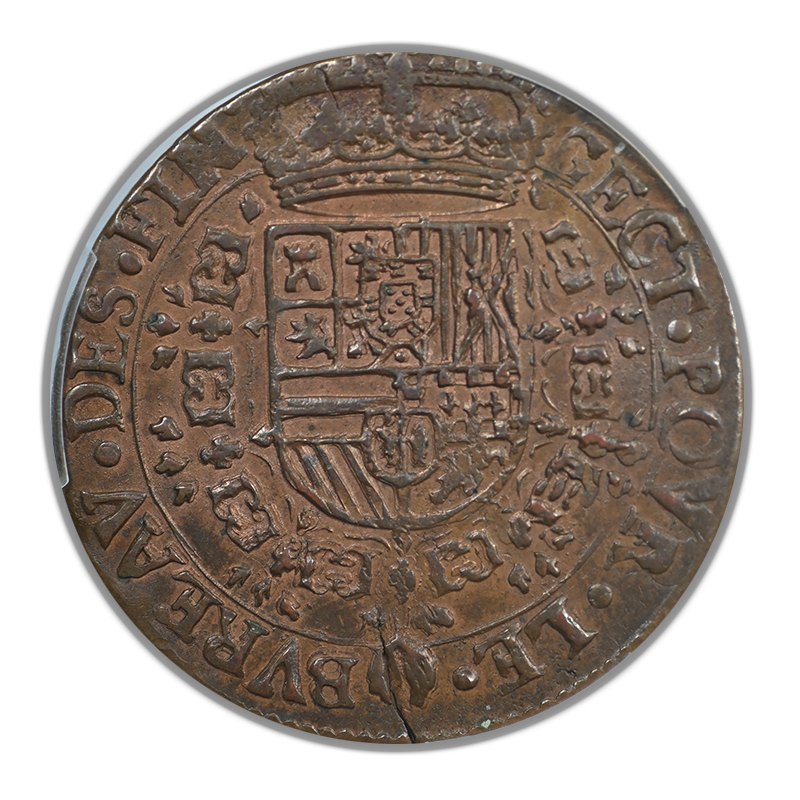 1675 Netherlands Jeton PCGS MS62BN Dugn-4347 Brussels - TOP POP!