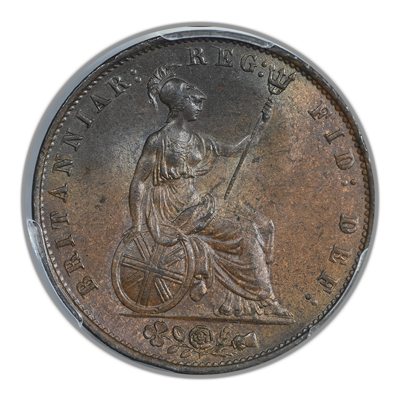 1854 Great Britain 1/2D Half Penny PCGS MS64BN S-3949