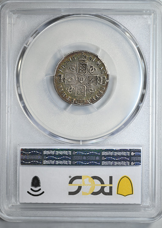 1681 Great Britain 6D Pence Sixpence PCGS XF40 S-3382 - TONED!