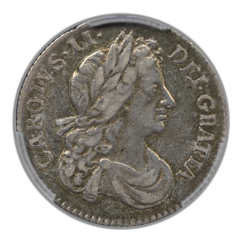 1681 Great Britain 6D Pence Sixpence PCGS XF40 S-3382 - TONED!