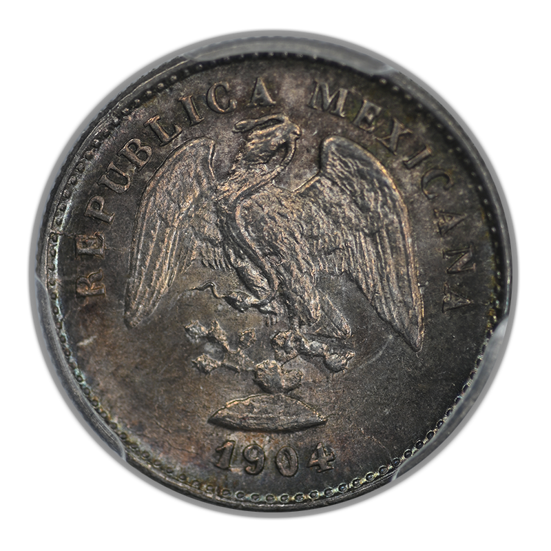 1904-Cn H Mexico 5C Centavos PCGS MS64